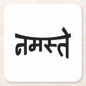 Namaste (न स् ते) - Devanagari Script Kartonnen Onderzetters (Voorkant)