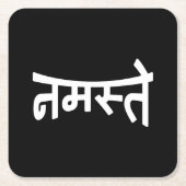Namaste (न स् ते) - Devanagari Script Kartonnen Onderzetters (Voorkant)