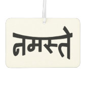 Namaste (न स् ते) - Devanagari Script Luchtverfrisser (Achterkant)