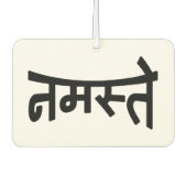 Namaste (न स् ते) - Devanagari Script Luchtverfrisser (Voorkant)