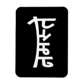 Namaste (न स् ते) - Devanagari Script Magneet (Verticaal)