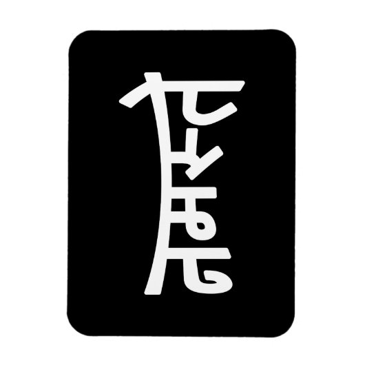 Namaste (न स् ते) - Devanagari Script Magneet (Verticaal)