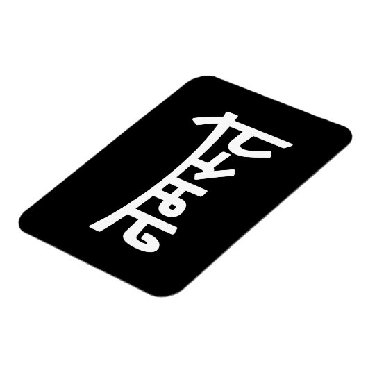 Namaste (न स् ते) - Devanagari Script Magneet (Linkerzijde)
