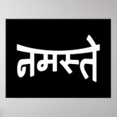Namaste (न स् ते) - Devanagari Script Poster (Voorkant)