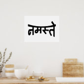 Namaste (न स् ते) - Devanagari Script Poster (Keuken)