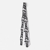 Namaste (न स् ते) - Devanagari Script Stropdas (Achterkant)