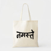 Namaste (न स् ते) - Devanagari Script Tote Bag (Voorkant)
