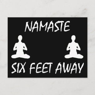Namaste 6 Feet weg Briefkaart