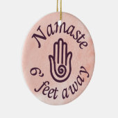 Namaste 6' Feet weg Keramisch Ornament (Rechts)