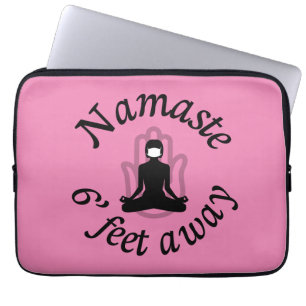 Namaste 6' Feet weg Laptop Sleeve