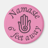 Namaste 6' Feet weg Magneet (Voorkant)