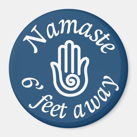 Namaste 6' Feet weg Magneet (Voorkant)