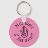 Namaste 6 voet afstand sleutelhanger (Voorkant)