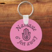 Namaste 6 voet afstand sleutelhanger (Voorkant)