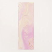 Namaste Abstracte Waterverf yogamat (Voorkant)