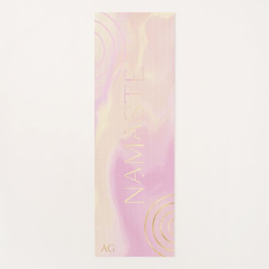 Namaste Abstracte Waterverf yogamat (Voorkant)