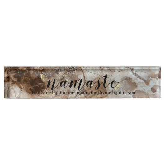 Namaste Acryldesk Name Bord Naambordje (Voorkant)