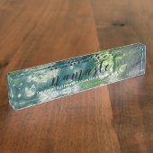 Namaste acrylvezels naambordje (Zijkant)