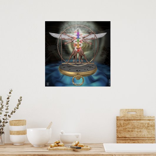 "Namaste" afdruk Poster (Keuken)