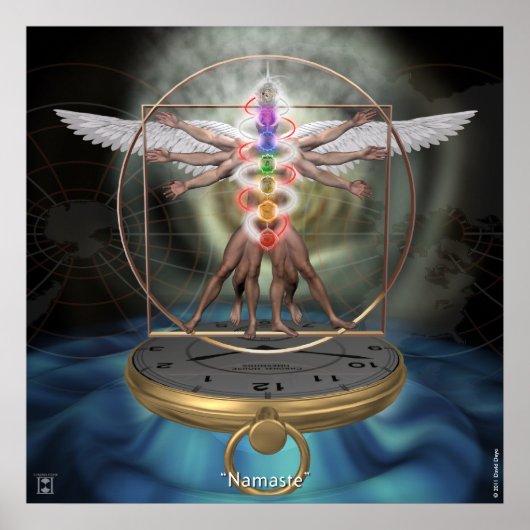 "Namaste" afdruk Poster (Voorkant)