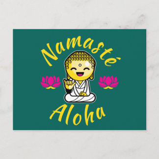 Namaste Aloha Handtekening Boeddha Humor Briefkaart