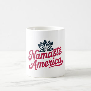 Namaste America Patriottische Yoga Koffiemok
