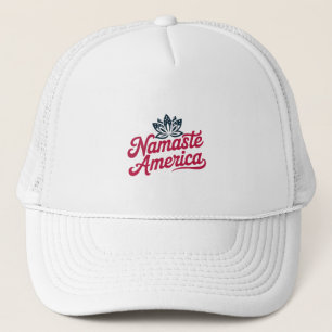 Namaste America Yoga Patriottisch Trucker Pet