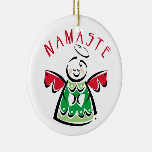 Namaste Angel Keramisch Ornament (Rechts)