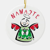 Namaste Angel Keramisch Ornament (Voorkant)