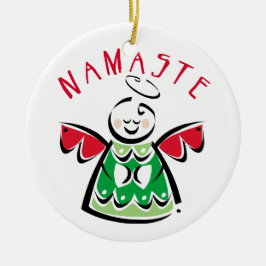 Namaste Angel Keramisch Ornament