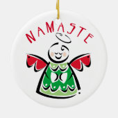 Namaste Angel Keramisch Ornament (Achterkant)