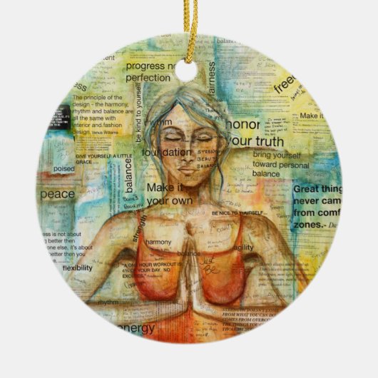 "Namaste" Art Ornament (Voorkant)