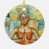 "Namaste" Art Ornament (Achterkant)