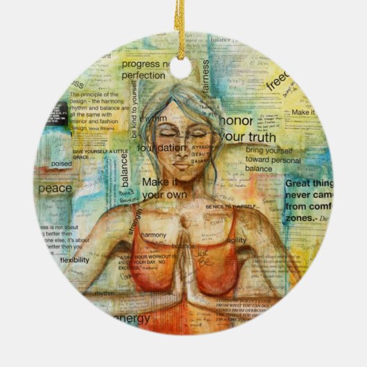 "Namaste" Art Ornament (Achterkant)