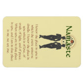 Namaste & Astra Feminine Word Art Magneet (Horizontaal)