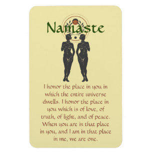 Namaste & Astra Feminine Word Art Magneet