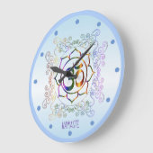 Namaste Aum (Om) Lotus Prismatic Ornamental Grote Klok (Hoek)