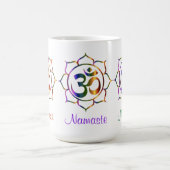 Namaste Aum Om & Lotus Prismatic Regenboog Koffiemok (Center)