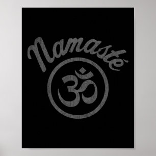 Namaste Aum Symbool Vintage Boho  Poster
