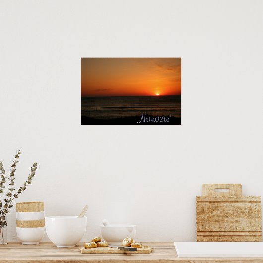 Namaste' Beach Sunrise poster (Keuken)
