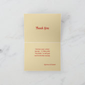 Namaste Bedankt voor de Red Kerstfeestdag Gold Bel Kaart (Binnen)