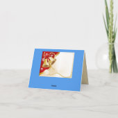 Namaste Bedankt voor de Red Kerstfeestdag Gold Bel Kaart (Achterkant)