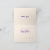 Namaste Bedankt voor je mooie Butterflies pasta Kaart (Binnen)