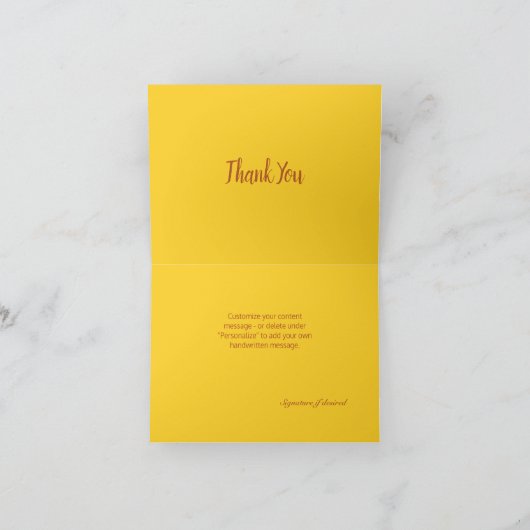 Namaste Bedankt Zonnebloemen Design Kaart (Binnen)