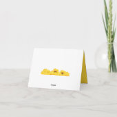 Namaste Bedankt Zonnebloemen Design Kaart (Achterkant)