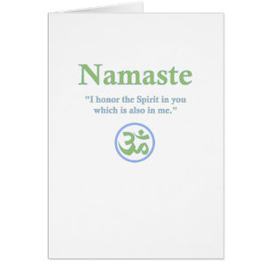 Namaste betekenis met Om Symbol