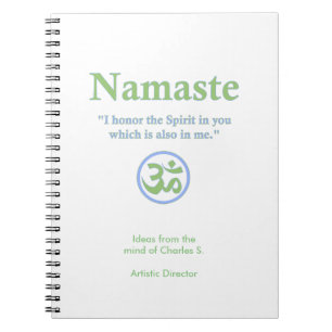 Namaste betekenis met Om Symbol Notitieboek