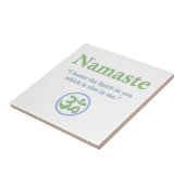 Namaste betekenis met Om Symbol Tegeltje (Zijkant)