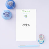 Namaste betekenis met Om Symbool Flyer (Enkel)