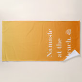 Namaste bij het strand strandlaken (Voorkant)